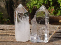 Polished Clear Quartz Crystal Points x 24 From Madagascar