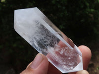 Polished Double Terminated Clear Quartz Crystals (One Smokey Phantom) x 6 From Madagascar - TopRock