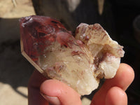 Natural Red Hematoid Quartz Specimens x 12 From Karoi, Zimbabwe