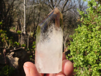 Polished Clear & Smokey Quartz Points  x 6 From Madagascar