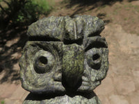 Polished Hand Carved Verdite Owl  x 1 From Zimbabwe - TopRock