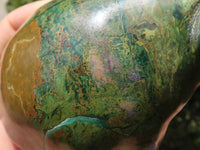 Polished Green Verdite Hippo Carvings  x 3 From Zimbabwe - TopRock