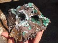 Natural Rare Ball Malachite On Drusi Quartz & Dolomite Matrix  x 1 From Kambove, Congo - Toprock Gemstones and Minerals 