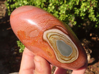 Polished Polychrome Jasper Standing Free Forms  x 4 From Madagascar