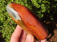 Polished Polychrome Jasper Standing Free Forms  x 4 From Madagascar