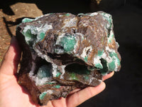 Natural Rare Ball Malachite On Drusi Quartz & Dolomite Matrix  x 1 From Kambove, Congo - Toprock Gemstones and Minerals 