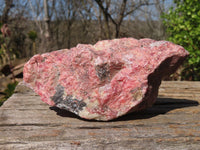 Natural Rough Red Rhodonite Specimens x 3 From Zimbabwe