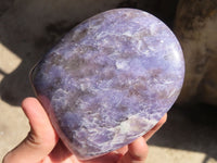 Polished Purple Lepidolite Standing Free Forms  x 4 From Madagascar