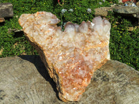 Natural Giant Phantom Hematoid Karoi Quartz Cluster x 1 From Karoi, Zimbabwe