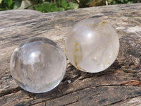 Polished Clear Quartz Crystal Balls  x 4 From Madagascar - TopRock