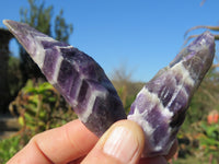 Natural Rough Selected Chevron Amethyst Pieces - sold per 1 kg from Zambia - TopRock