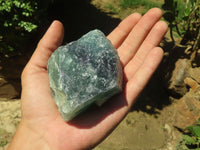 Natural Rough Watermelon Fluorite Pieces  x 7 From Uis, Namibia - TopRock