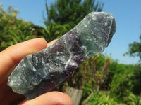 Natural Rough Watermelon Fluorite Pieces  x 7 From Uis, Namibia - TopRock