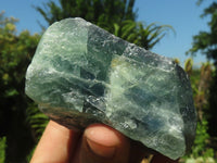 Natural Rough Watermelon Fluorite Pieces  x 7 From Uis, Namibia - TopRock