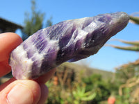 Natural Rough Selected Chevron Amethyst Pieces - sold per 1 kg from Zambia - TopRock