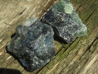 Natural Rough Watermelon Fluorite Pieces  x 7 From Uis, Namibia - TopRock