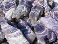 Natural Rough Selected Chevron Amethyst Pieces - sold per 1 kg from Zambia - TopRock