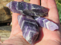 Natural Rough Selected Chevron Amethyst Pieces - sold per 1 kg from Zambia - TopRock