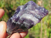 Natural Rough Selected Chevron Amethyst Pieces - sold per 1 kg from Zambia - TopRock