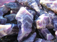 Natural Rough Selected Chevron Amethyst Pieces - sold per 1 kg from Zambia - TopRock