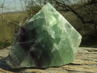 Polished Half Polished Watermelon Fluorite Free Form Slabs  x 6 From Uis, Namibia - TopRock