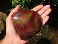 Polished Red Jasper Standing Free Forms  x 3 From Madagascar - Toprock Gemstones and Minerals 