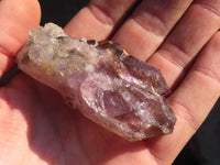 Natural Smokey / Window Amethyst Crystals  x 12 From Chiredzi, Zimbabwe