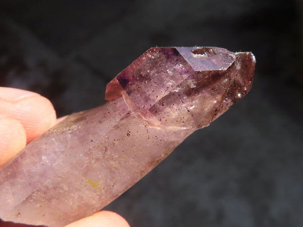 Natural Smokey / Window Amethyst Crystals  x 12 From Chiredzi, Zimbabwe