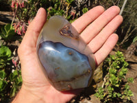 Polished Dendritic Agate Standing Free Forms  x 4 From Madagascar - Toprock Gemstones and Minerals 