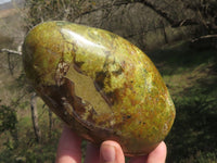 Polished Stunning Green Opal Standing Free Form x 1 From Antsirabe, Madagascar - TopRock