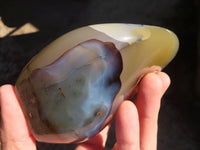 Polished Dendritic Agate Standing Free Forms  x 4 From Madagascar - Toprock Gemstones and Minerals 