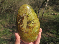 Polished Stunning Green Opal Standing Free Form x 1 From Antsirabe, Madagascar - TopRock