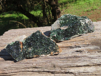 Natural Rare Copper Phosphate Libethenite On Dolomite Clusters x 2 From Shituru, Congo - TopRock