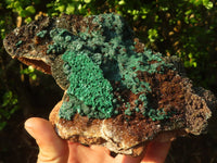 Natural Rare Ball Malachite On Drusy Quartz & Dolomite Specimen x 1 From Kambove, Congo