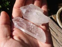 Natural Single Clear Quartz Crystals  x 35 From Mpika, Zambia - Toprock Gemstones and Minerals 