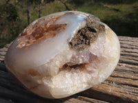 Polished Amethyst Agate Geode With A Crystalline Centre  x 1 From Madagascar - TopRock