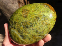 Polished Green Opal Standing Free Form x 1 From Madagascar - Toprock Gemstones and Minerals 