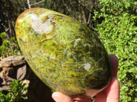 Polished Green Opal Standing Free Form x 1 From Madagascar - Toprock Gemstones and Minerals 