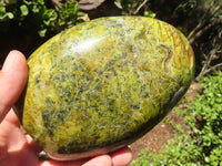 Polished Green Opal Standing Free Form x 1 From Madagascar - Toprock Gemstones and Minerals 