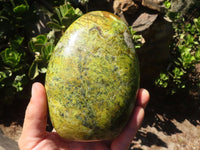 Polished Green Opal Standing Free Form x 1 From Madagascar - Toprock Gemstones and Minerals 