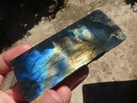 Polished One Side Polished Labradorite Slabs  x 12 From Tulear, Madagascar - TopRock