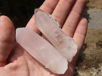 Polished Single Quartz Crystals  x 24 From Madagascar - TopRock