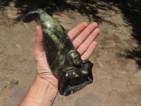 Polished Leopard Stone Mermaid Carving  x 1 From Zimbabwe - TopRock