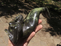 Polished Leopard Stone Mermaid Carving  x 1 From Zimbabwe - TopRock