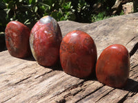 Polished Stunning Red Jasper Standing Free Forms  x 4 From Madagascar - TopRock