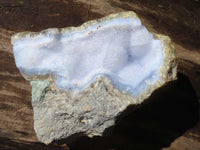 Natural Blue Lace Agate Geode Specimens  x 4 From Malawi - Toprock Gemstones and Minerals 