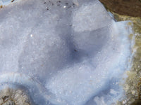 Natural Blue Lace Agate Geode Specimens  x 4 From Malawi - Toprock Gemstones and Minerals 