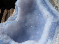 Natural Blue Lace Agate Geode Specimens  x 4 From Malawi - Toprock Gemstones and Minerals 