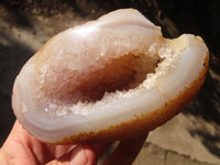 Polished Amethyst Agate Geodes x 4 From Madagascar