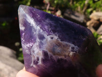 Polished Dark Purple Amethyst Points  x 6 From Mapatizya, Zambia - Toprock Gemstones and Minerals 